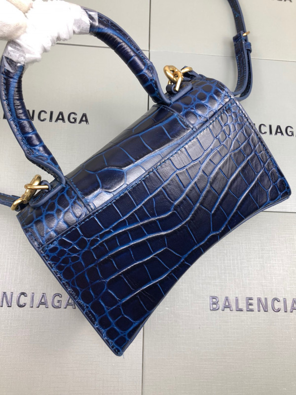 Ba*len*cia*ga hourglass xs top handle bag