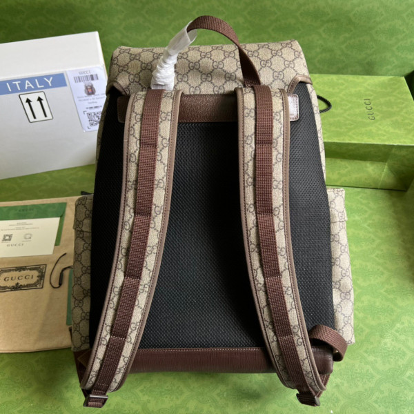 G*u*i cat print skateboard backpack