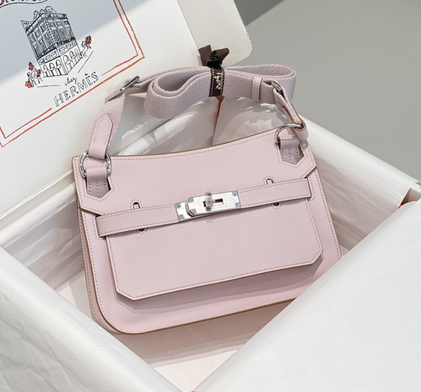 H**mes jypsiere mini bag in swift leather gris meyer