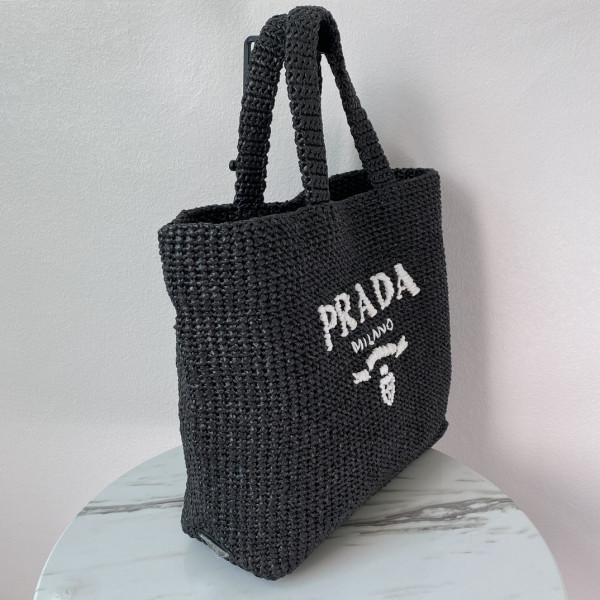 Pra*a crochet tote bag-48*34*16cm