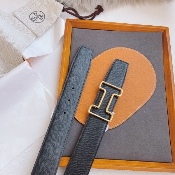 H**mes belt-silver/gold