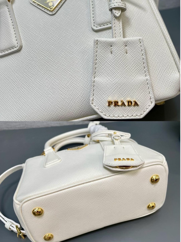 Pra*a galleria saffiano leather mini-bag