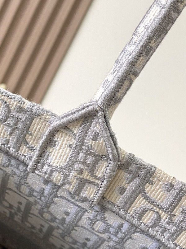 Large Diro Book Tote Grey-42cm