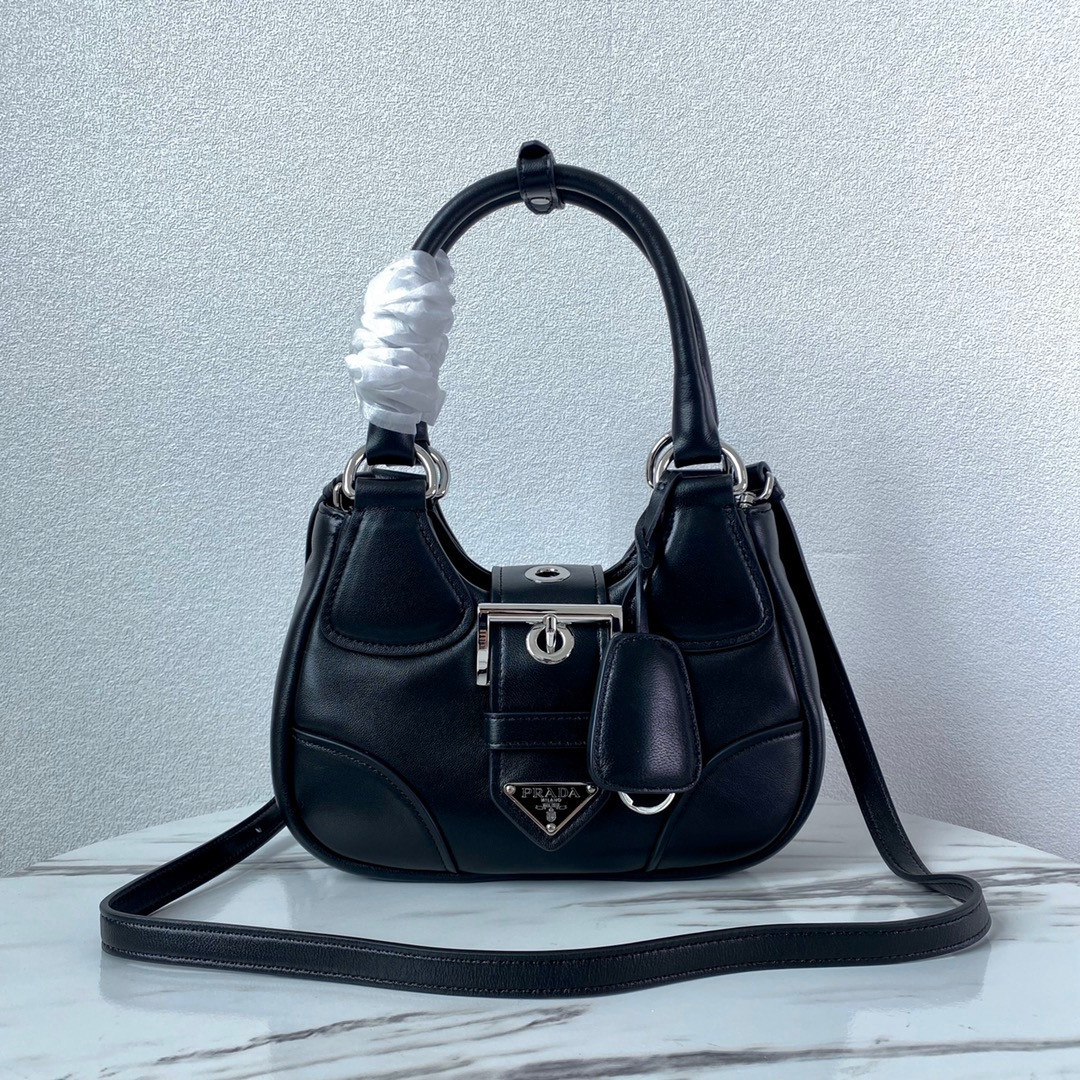 Pra*a moon padded nappa-leather bag
