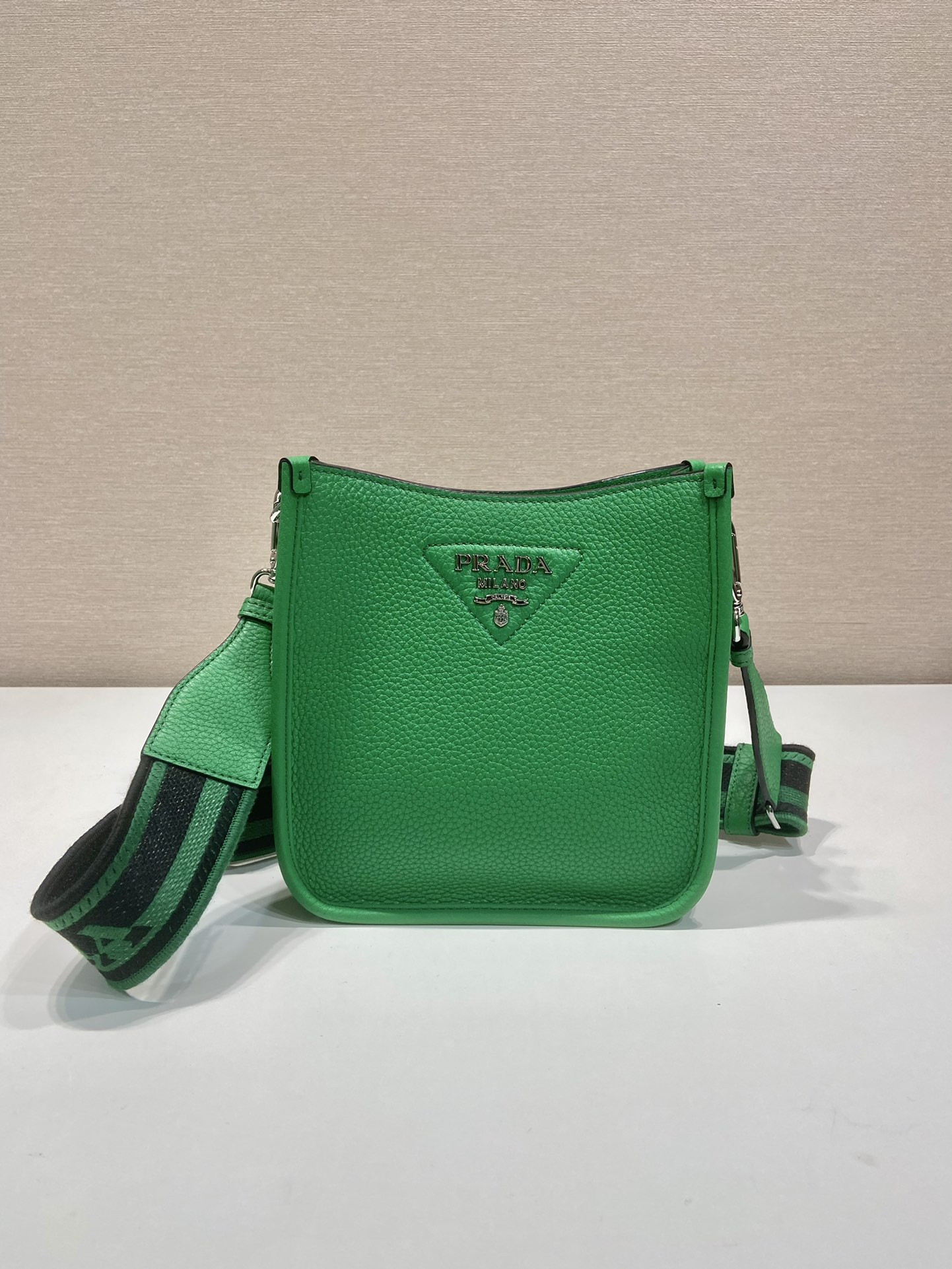 Pra*a leather mini shoulder bag